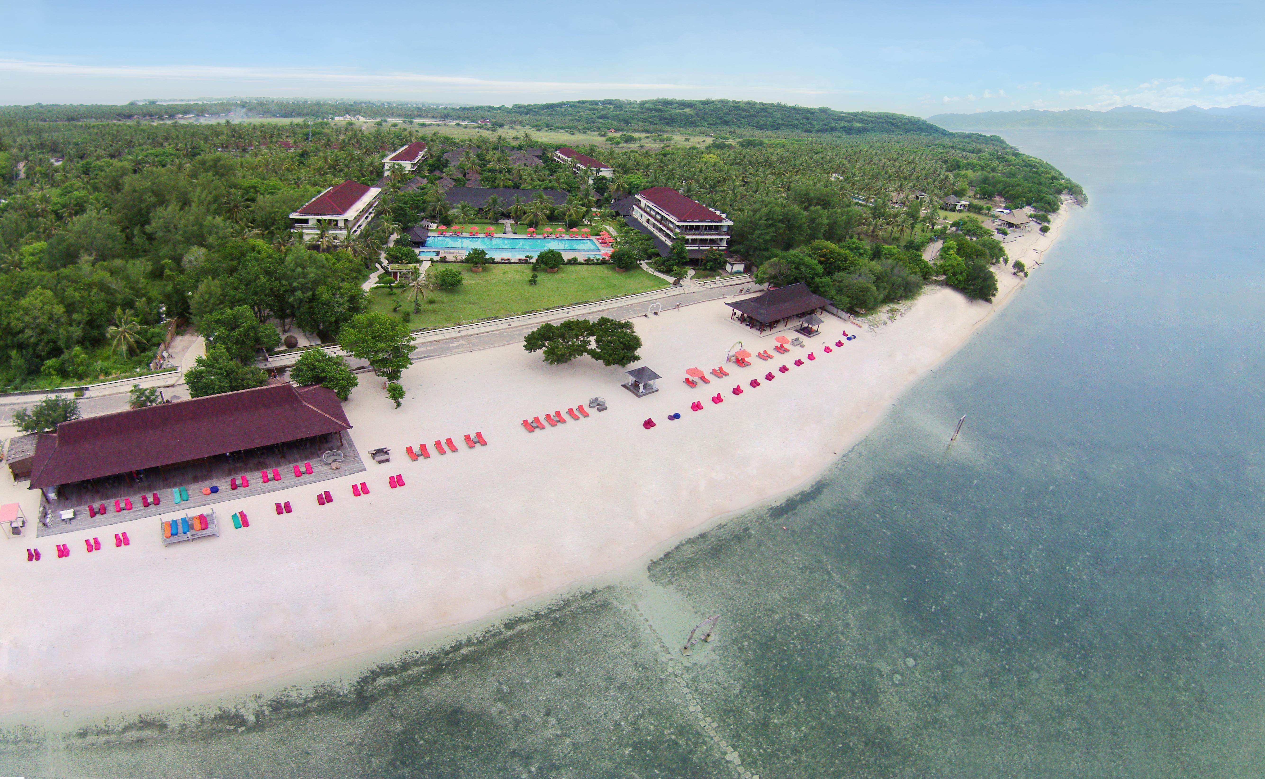 Ombak Sunset Hotell Gili Trawangan Exteriör bild