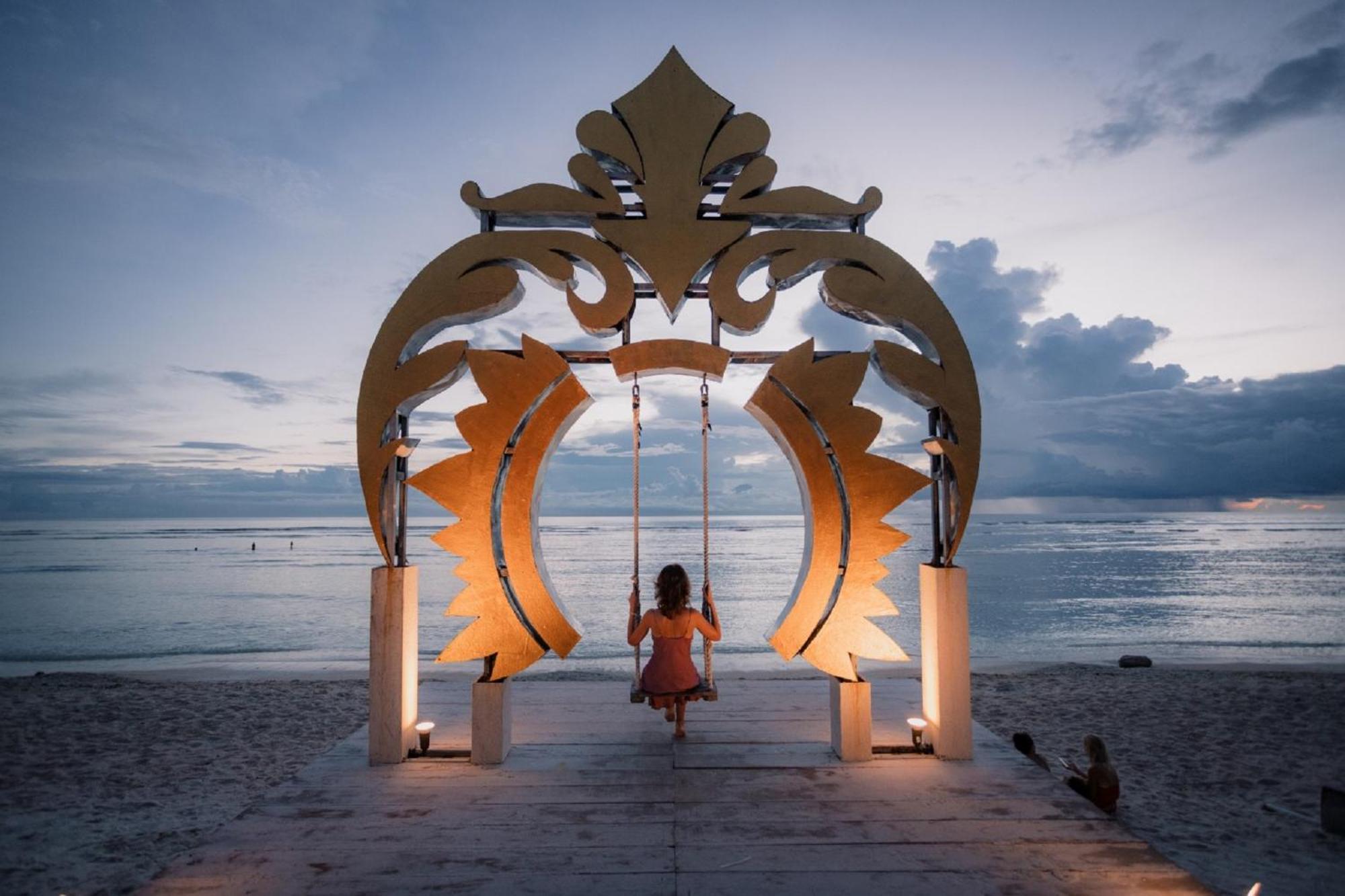Ombak Sunset Hotell Gili Trawangan Exteriör bild