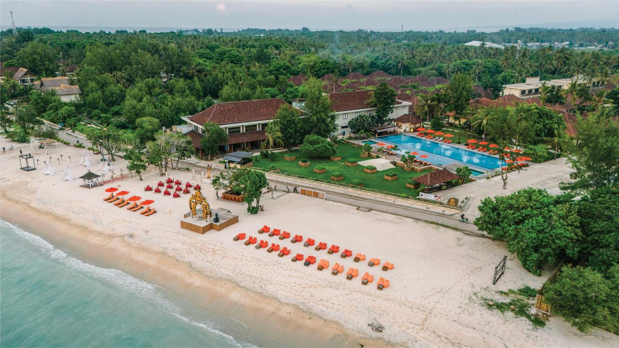 Ombak Sunset Hotell Gili Trawangan Exteriör bild