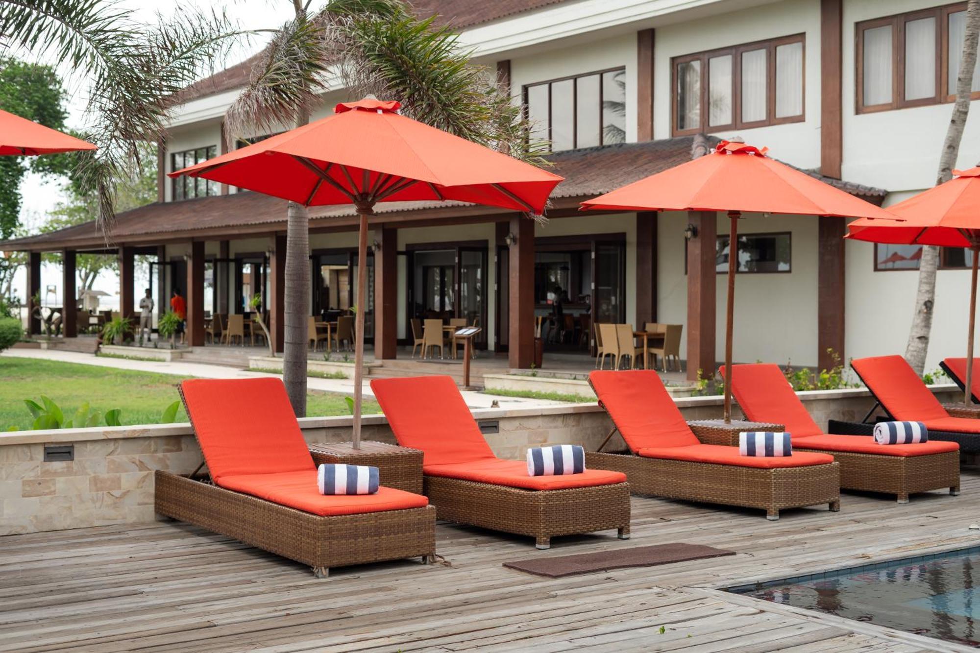 Ombak Sunset Hotell Gili Trawangan Exteriör bild