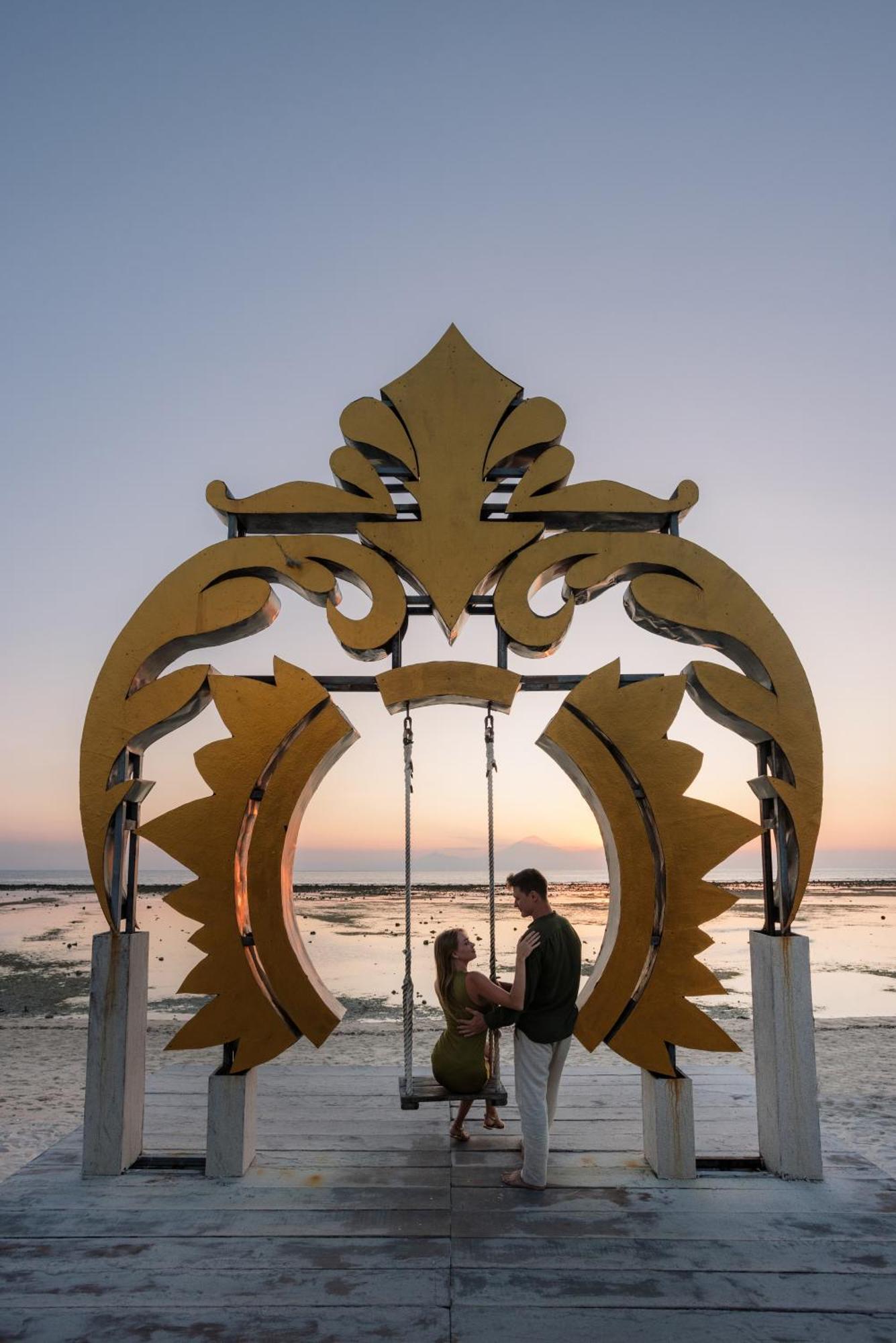 Ombak Sunset Hotell Gili Trawangan Exteriör bild